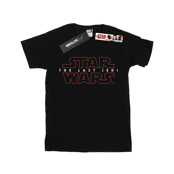 Star Wars Dam/Damer The Last Jedi Logo Bomull Boyfriend T-Shirt XXL Svart Black XXL