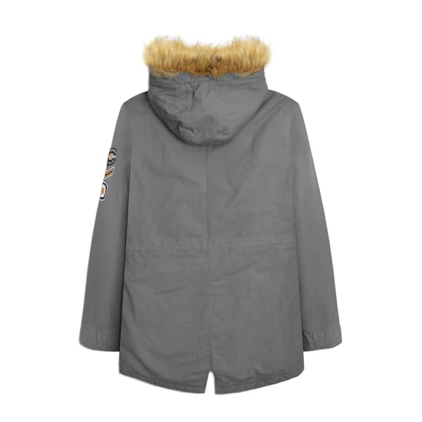 Lambretta Parka för män med Sherpafoder XXL Granit Granite XXL