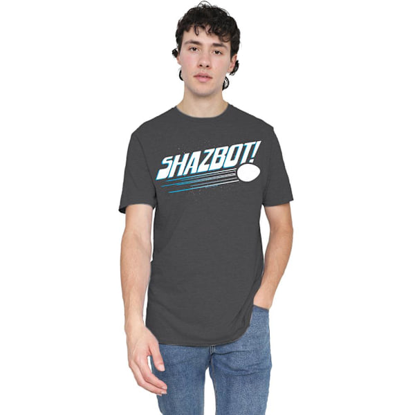 Mork And Mindy Unisex Vuxen Shazbot Ägg T-Shirt M Kolgrå Charcoal M