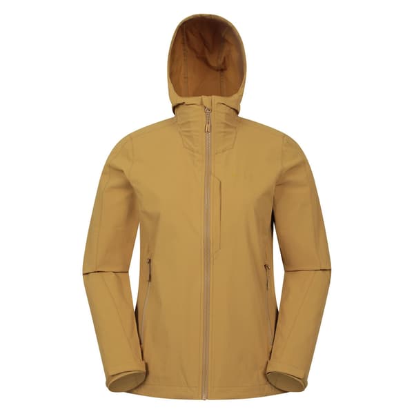 Mountain Warehouse Dam/Dam Retreat Packable Soft Shell Jacka Mustard 16 UK