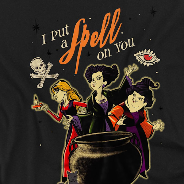 Hocus Pocus Unisex Vuxen Häxor Besvärjelse T-Shirt L Svart Black L