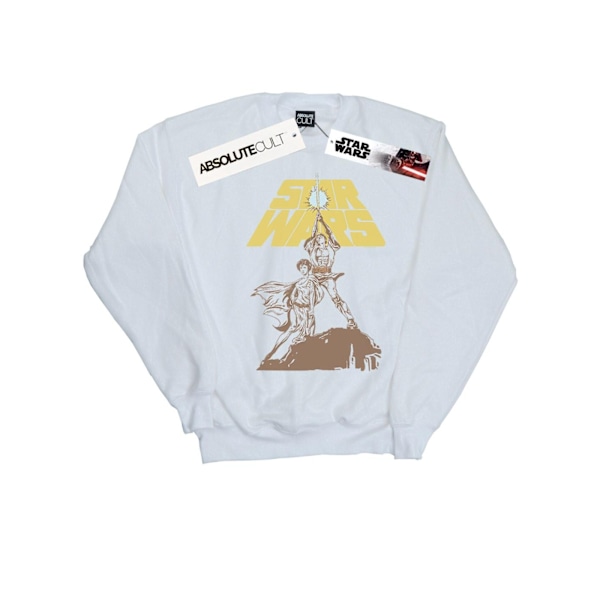 Star Wars Vintage Rebels Sweatshirt för pojkar 9-11 år Vit White 9-11 Years