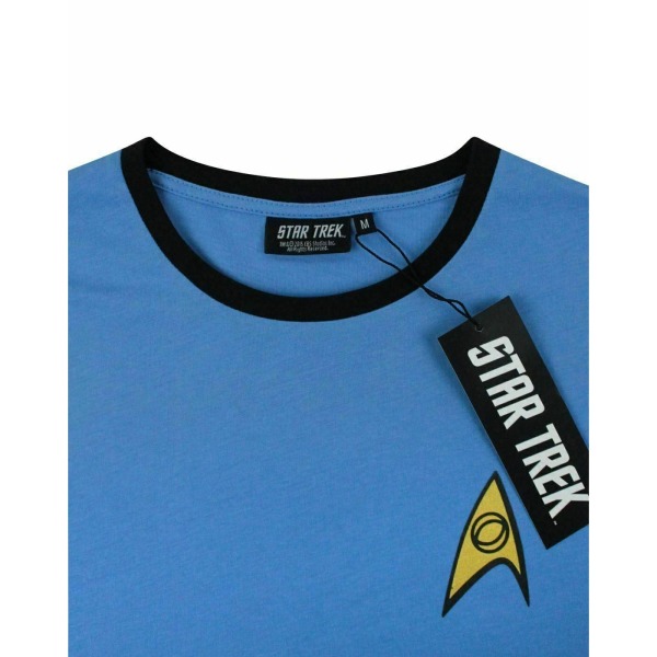 Star Trek Official Man Command Uniform T-shirt L Blå Blue L