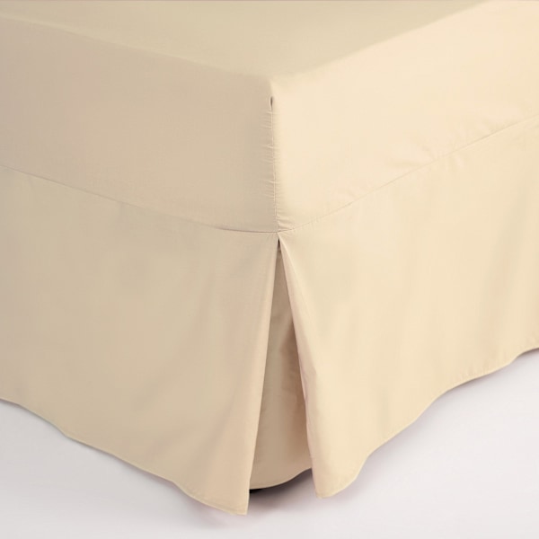 Belledorm Easycare Percale Lakan med volang, enkel, kräm Cream Single