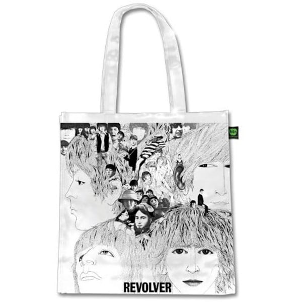 The Beatles Revolver Tote Bag Storlek One White/Black White/Black One Size