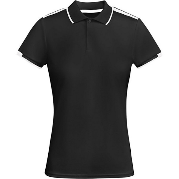 Roly Dam/Kvinnor Tamil Kortärmad Sports Polotröja XL Sol Solid Black/White XL