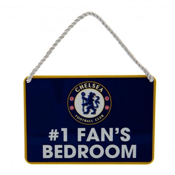 Chelsea FC #1 Fans Sovrumsdörrskylt One Size Blå/Vit Blue/White One Size