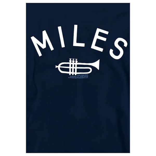 Miles Davis Barn/Barn Trumppet Pullover Hoodie 5-6 År Marinblå Navy 5-6 Years