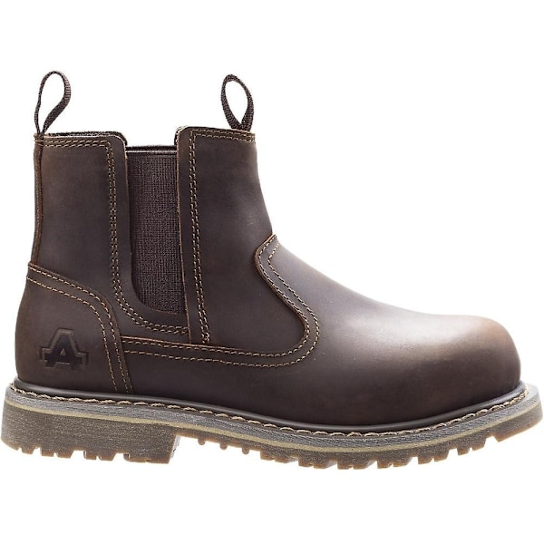 Amblers Safety Dam Säkerhetsskor AS101 Alice Slip On Säkerhetskänga 3 UK Brun Brown 3 UK