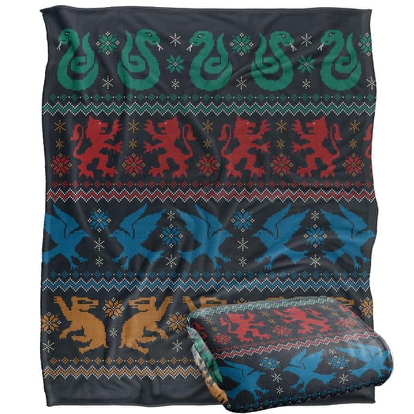 Harry Potter Hogwarts Hus Vinterfilt One Size Flerfärgad Multicoloured One Size