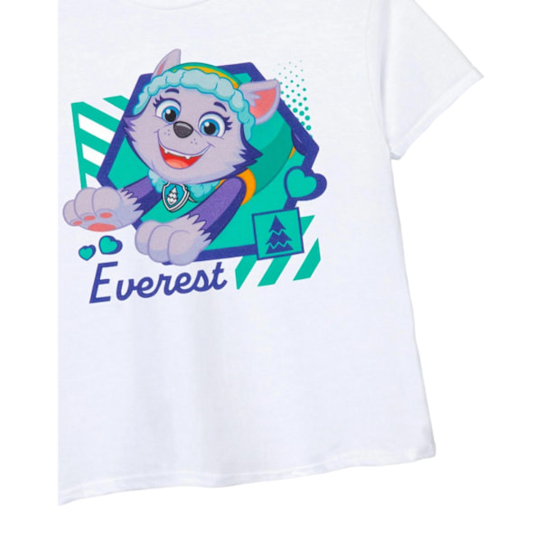 Paw Patrol Girls Everest T-Shirt 5-6 år Vit White 5-6 Years