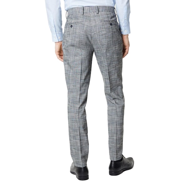 Burton herr Slub Textured bröllopskostym byxor 30R Neutral Neutral 30R