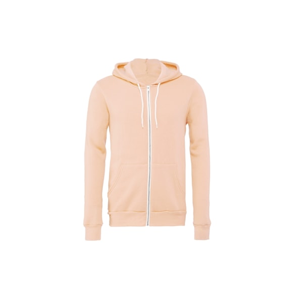 Bella + Canvas Unisex Vuxen Fleece Full Zip Hoodie XXL Peach Peach XXL