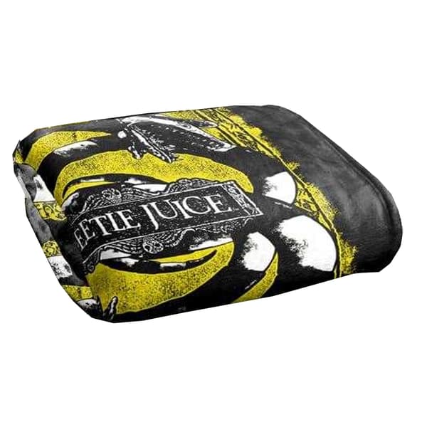 Beetlejuice We Got Worms Polyester Mjuk Filt 147cm x 9 Multicoloured 147cm x 91cm