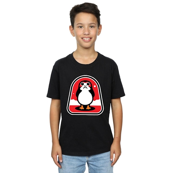 Star Wars Boys The Last Jedi Porgs Badge T-Shirt 5-6 år Svart Black 5-6 Years