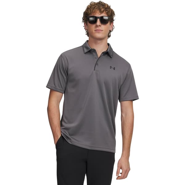 Under Armour Herr Tech Mesh Pikétröja M Grafit/Svart Graphite/Black M
