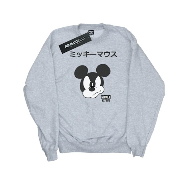 Disney Dam/Kvinnor Mickey Mouse Japansk Sweatshirt M Heather Heather Grey M