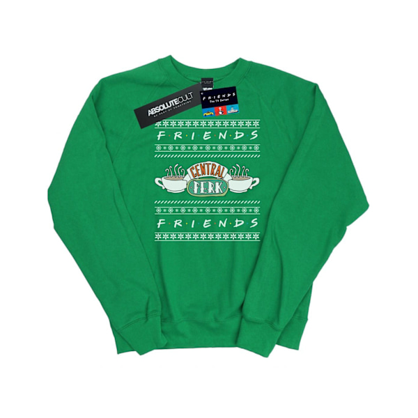 Friends Dam/Damer Fair Isle Central Perk Sweatshirt M Irländsk Irish Green M