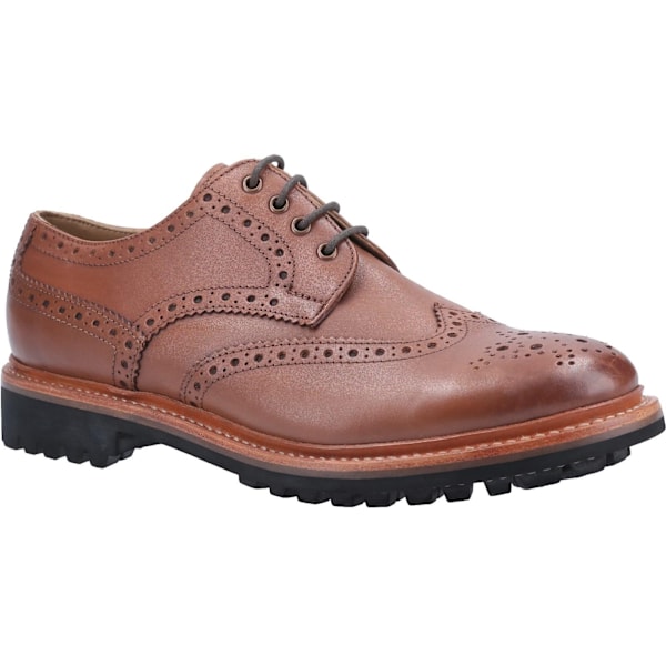 Cotswold Quenington Commando snörskor i läder för män, storlek 10 Brown 10 UK