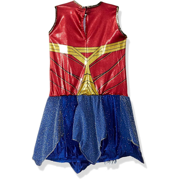 Wonder Woman Girls Deluxe Kostym 7-8 År Röd/Blå Red/Blue 7-8 Years