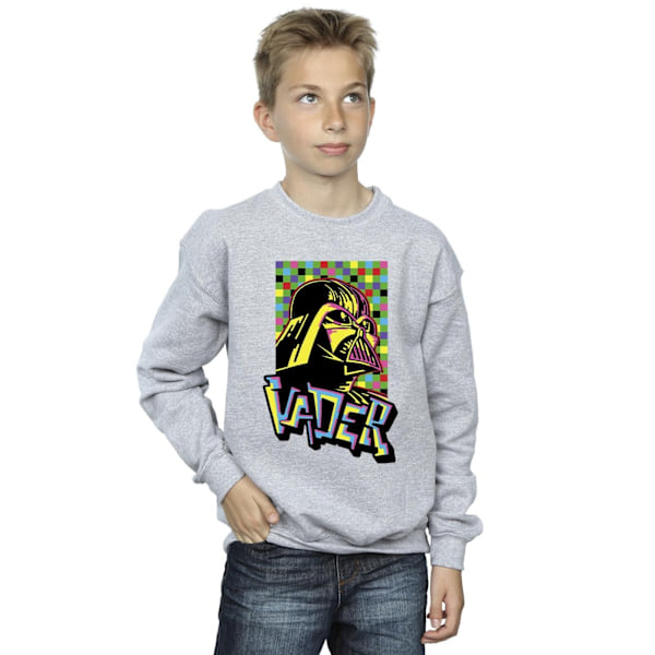 Star Wars Boys Vader Graffiti Pop Art Sweatshirt 12-13 år Sp Sports Grey 12-13 Years