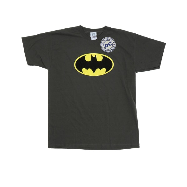 Batman Girls Logotyp bomull T-shirt 12-13 år kol Charcoal 12-13 Years