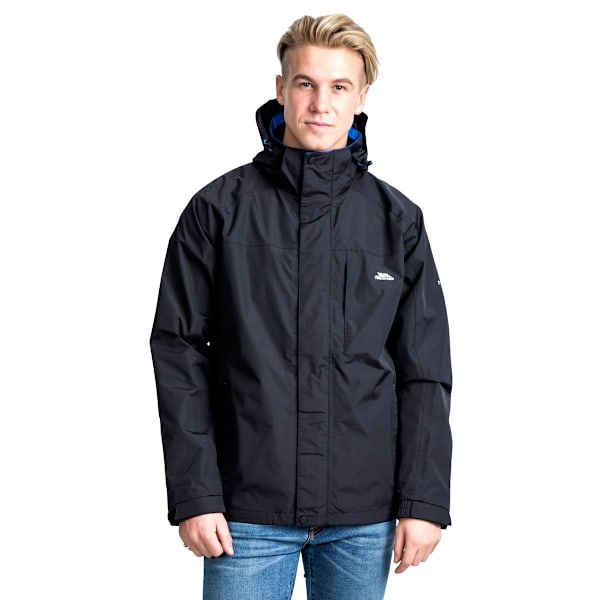 Trespass Mens Edwards II Vattentät Jacka XXS Svart Black XXS