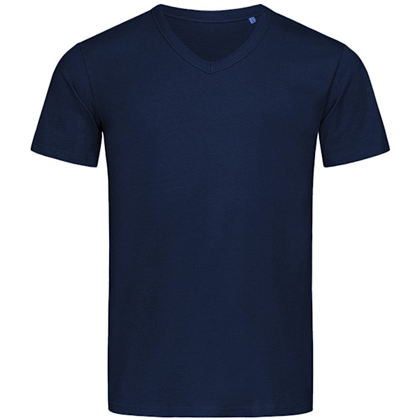 Stedman herr Ben V-ringad T-shirt L blå Blue L