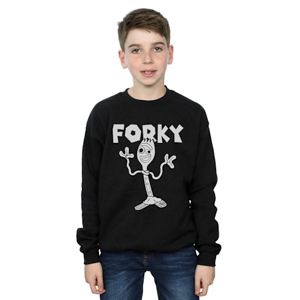 Disney Pojkar Toy Story 4 Forky Sweatshirt 7-8 År Svart Black 7-8 Years
