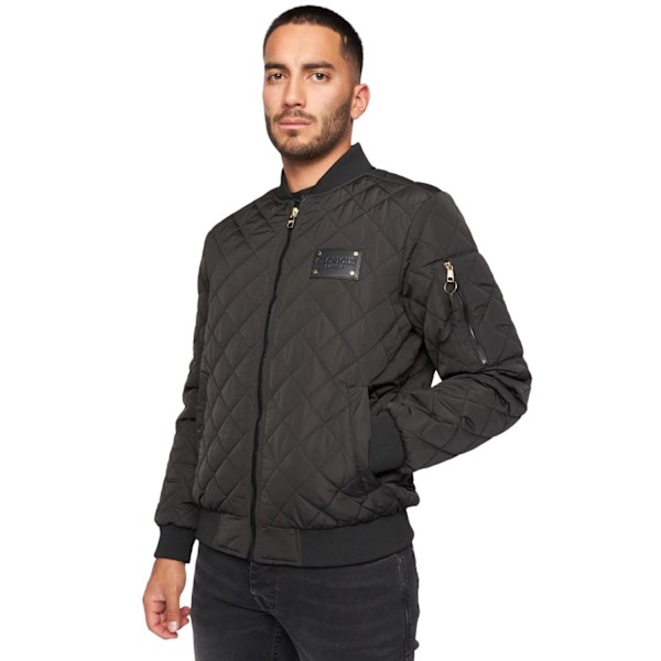 Glorious Gangsta Moritzio Quiltat Bomberjacka M Svart Black M