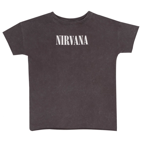 Nirvana Girls T-Shirt 12-13 år Charcoal/Vit Charcoal/White 12-13 Years