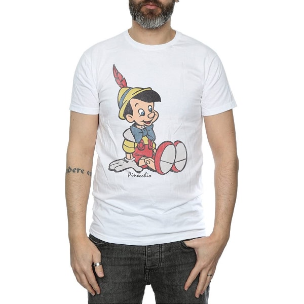 Pinocchio Klassisk Bomull T-shirt L Vit White L