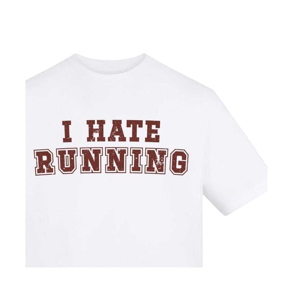 AWD Herr T-shirt \"I Hate Running\" XL Vit White XL