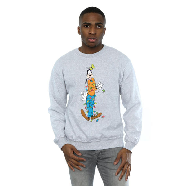 Disney Goofy Julbelysning Sweatshirt L Sports Grey Sports Grey L