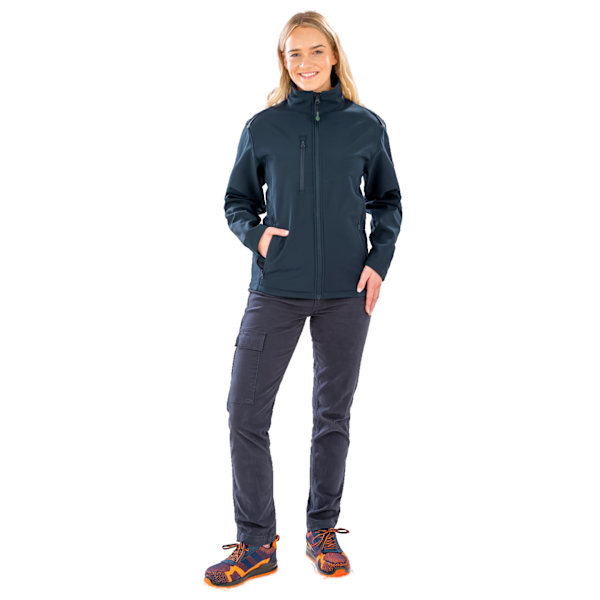 Result Äkta Återvunnen Dam/Dam Återvunnen 3 Lag Mjuk Skal Navy XL