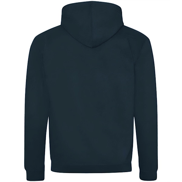 Awdis Mens Varsity Heather Full Zip Hoodie XL Ny Fransk Marinblå/H New French Navy/Heather Grey XL