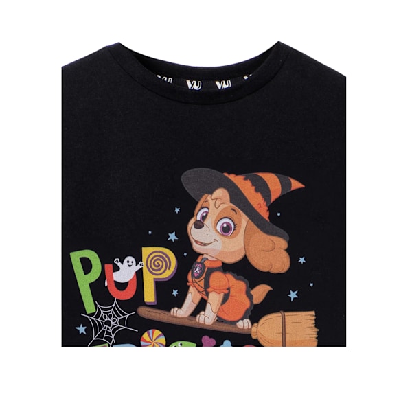 Paw Patrol Girls Trick & Treats T-shirt 7-8 år Svart Black 7-8 Years