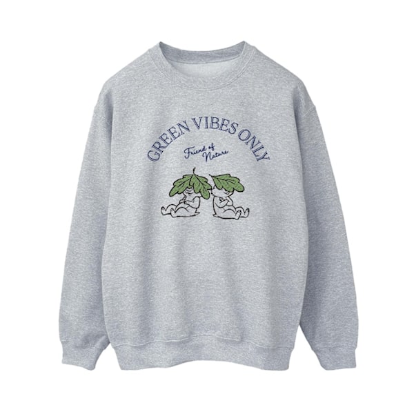 Disney Dam/Kvinnor Chip ´n Dale Green Vibes Only Sweatshirt L Sports Grey L