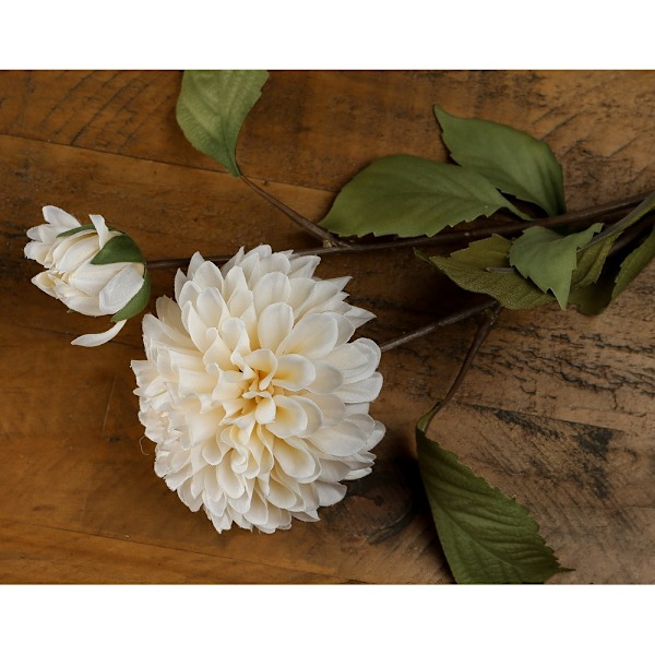 Hill Interiors Dahlia Konstgjord Blomma One Size Vit/Grön White/Green One Size
