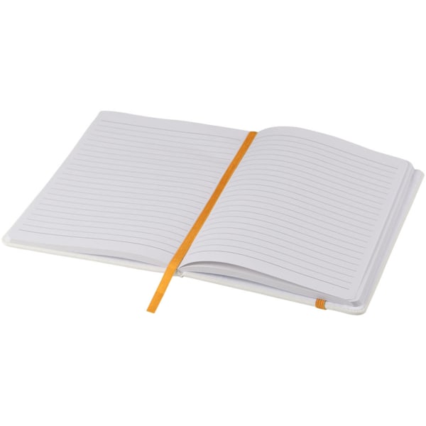 Bullet A5 Spectrum Notebook Med Elastisk Rem En Storlek Vit/Orange White/Orange One Size