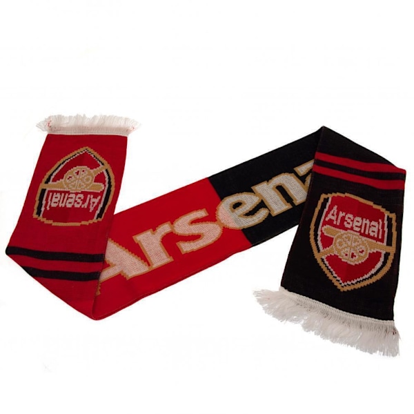 Arsenal FC Tvåfärgad Vinterhalsduk En Storlek Röd/Svart Red/Black One Size