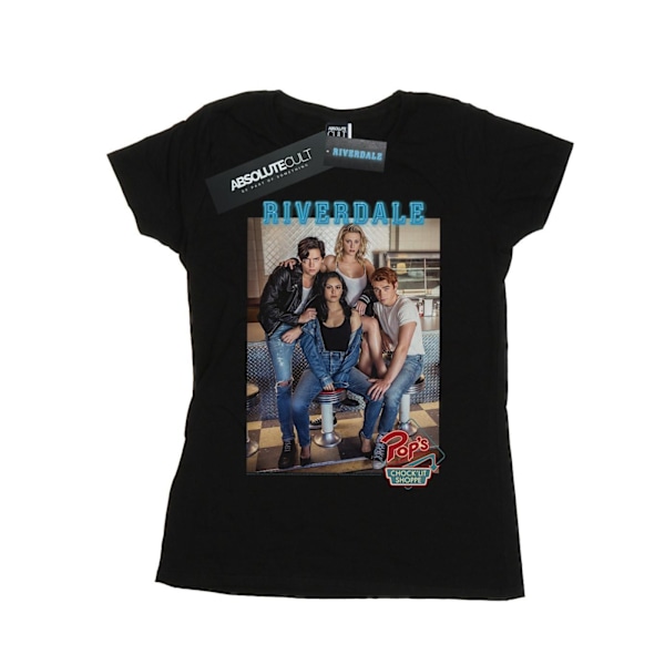 Riverdale Dam/Kvinnor Pops Gruppfoto Bomull T-shirt L Svart Black L