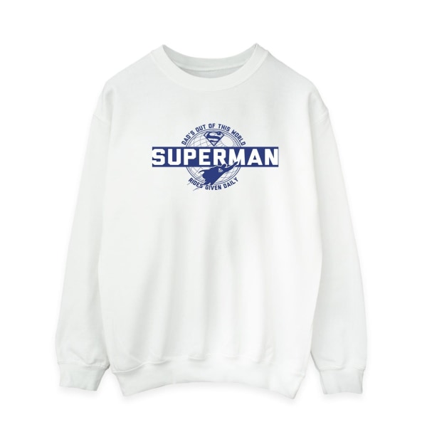 DC Comics Män Superman Out Of This World Sweatshirt L Vit White L