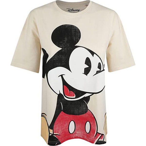 Disney Mickey Mouse Slouch T-shirt för dam/dam M Sand/Svart/R Sand/Black/Red M