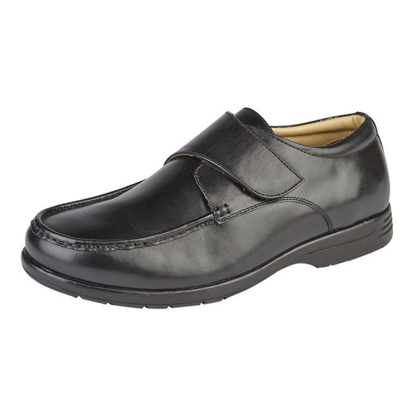 Roamers herr XXX extra bred touch-fastening casual sko Black 7 UK