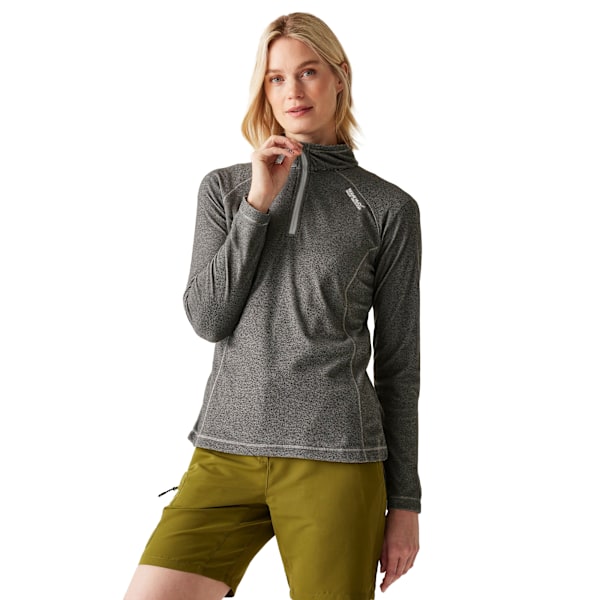 Regatta Great Outdoors Montes Halvzippade Fleece-tröja för Kvinnor Dark Light Steel 14 UK