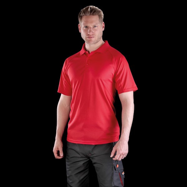 Spiro Unisex Vuxen Impact Performance Aircool Poloskjorta S Röd Red S