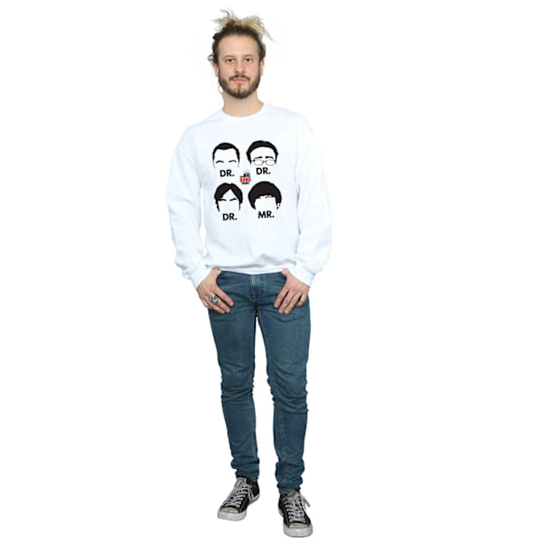 The Big Bang Theory Herr Doctors And Mr Sweatshirt M Vit White M