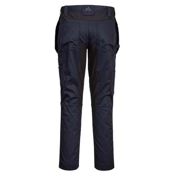 Portwest Stretch Hölsterfickor Slim Arbetsbyxor för Män 40R Dee Deep Navy 40R