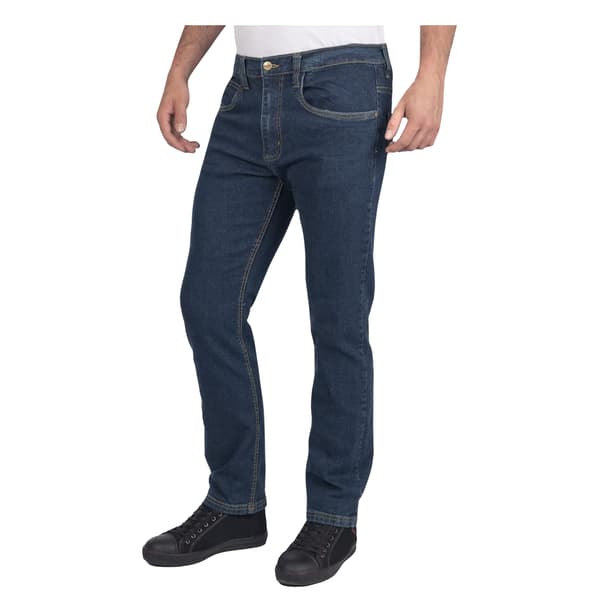 Lee Cooper Herr Stretch Raka Ben Arbetsjeans 32L Marinblå Navy Blue 32L